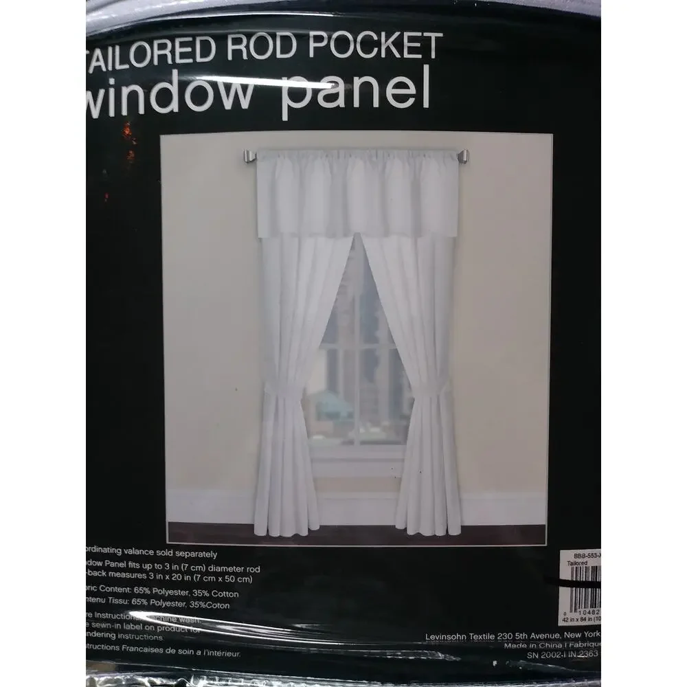 Smoothweave 1PC Talored Rod Pocket Window Panel 42